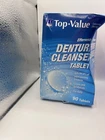 Top Value Effervescent Denture Cleanser 90 Tablets Brand New. Price: $12.99.