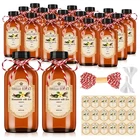 Keywing 18 Pack 8OZ Amber Glass Boston Round Bottles With Airtight Poly Cone ... New. Price: $41.01.