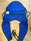 Vevor Patient Lift Sling With Head Support Large-size Shape Divided Leg Used. Price: $34.99.