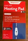 King Size Fast-heat Heating Pad 12" X 24" By Walgreens (853601) New!. Price: $19.95.