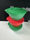 Tupperware Stack Store Serve Bowls 425ML / Cup Set Of Red And Green 3S New. Price: $24.95.