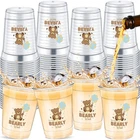 50 Pcs 12OZ Baby Shower Party Plastic Cups Can Bearly Wait Disposable... New. Price: $33.23.