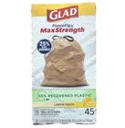 Glad Forceflex Maxstrength Tall Kitchen Drawstring Trash Bags Lemon 13 Gal 45 Ct New. Price: $22.00.