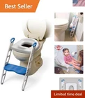 Contoured Cushie Step Up Potty Seat With Stool, Blue/grey New. Price: $46.39.