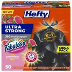 Hefty Ultra Strong 30 Gallon Trash Bags, Large 50 Count (pack Of 1), Black New. Price: $32.17.
