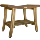 Ecodecors 24 Teak Shower Bench, Benches, Bathroom Gray New. Price: $192.25.