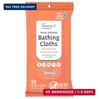 The Pharma-c Company Water-activated Bathing Cloths 10 Rinse-free Xl New. Price: $6.23.