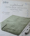 Pure Enrichment Heating Pad 20X24 Extra Wide Weightedwarmth Green 3.5LB Pre-owned. Price: $24.99.