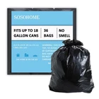 18 Gallon Trash Bags - 1.5 Mil Extra Strong Tall Kitchen Garbage For Kit... New. Price: $26.37.