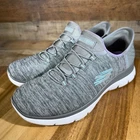 Skechers Sneakers Womens 8 Gray Slip-ins Summits Dazzling Haze 149937 Hands-free Pre-owned. Price: $29.99.