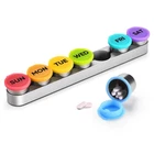 Eivennko Weekly Metal Pill Case 7 Day Stainless Steel Organizer For Travel New. Price: $38.46.