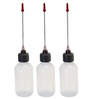 3-2OZ Plastic Squeeze Bottles 3" Stainless Applicators New. Price: $18.36.
