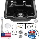 Vevor Shampoo Basin Black Hairdresser Sink Bowl Abs Plastic Salon New. Price: $135.23.