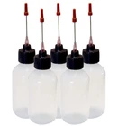 Liberty Products 5-2OZ Plastic Squeeze Bottles 1.5" Stainless New. Price: $14.70.