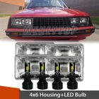 4X6 Headlights Conversion Kit With Led Bulbs Ford Mustang 1979 1980-1986 New. Price: $94.05.