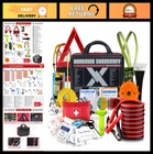 137-PIECE Roadside Emergency Car Kit With Jumper Cables, Tow Strap & Tools Saf New. Price: $98.79.