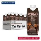 Evolve Plant Based Protein Shake, Double Chocolate, 20G Vegan Pack Of 12 New. Price: $35.14.