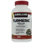 Kirkland Signature Turmeric With Black Pepper, 1000MG (320 Count) New. Price: $49.25.