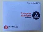 Dynarex Triangular Bandages - 36" 51" With Safety Pins #3672 Set Of 12 New. Price: $9.99.