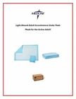 17X24" Medline Light Absorbency Underpad, 17" 24", 50-1200 Count MSC281224C New. Price: $113.00.