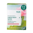 Yuni Beauty Large Body Wipes (rose Cucumber, 12 Count) Soft Moist Showerless. New. Price: $9.99.