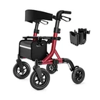 Walkers For Seniors, Rollator With Seat, 10" Rubber Wheels All Terrain... New. Price: $181.25.