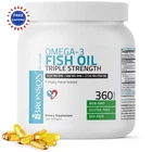 Omega Fish Oil Softgels 360 Count 2720MG Epa 1250MG Dha 488MG Bronson Triple New. Price: $74.99.