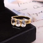 Natural White Topaz 925 Sterling Silver Ring : Wedding And Engagement Gl New. Price: $35.00.