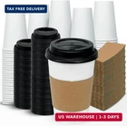 Ginkgo 100 Pack 16 Oz Disposable Coffee Cups With Lids And Sleeves - To New. Price: $47.63.