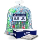 Plasticplace 55-GALLON Clear Outdoor Construction Twist Tie Trash Bag 50 New. Price: $57.59.