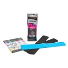 Pre-cut Kinesiology Tape: 3 Strips/package (wrist Black & Blue) New. Price: $8.39.