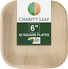 Disposable Palm Leaf Square Plates Bboo Like Serving New. Price: $100.74.