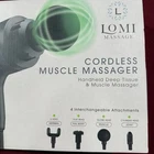Lomi Cordless Deep Tissue Muscle Massager Gun 4 Heads Rechargeable New. Price: $29.98.