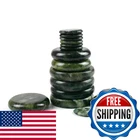 Windfulogo 16PCS Large Hot Massage Stones Set Natural Green Jade Heated Warmer New. Price: $115.84.