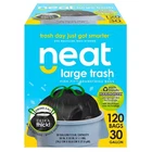 30 Gallon Black And White Large Trash Bags (120-COUNT) New. Price: $37.64.