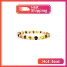 Baltic Amber Bracelet For Adults Made On Elastic Band- Natural From New. Price: $25.17.