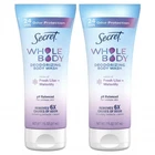 2 Pack Secret Whole Body Deodorizing Wash Fresh Lilac Waterlily 8OZ Each New. Price: $19.99.