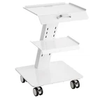 Vevor Lab Trolley, 3-LAYER Rolling Cart, Metal Mobile With Swivel Wh New. Price: $121.53.