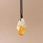 Raw Citrine Pendant Necklace Natural Crystal Prosperity Healing Stone New. Price: $7.45.