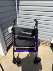 Blessreach Heavy Duty Rollator Walker W/ Large Seat Up 450 Lbs. - Purple New. Price: $100.00.