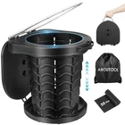 Aboutool Portable Toilet For Adults, Adjustable 13 15IN, Black 1PCS New. Price: $44.29.