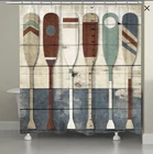 Laural Home Playful Oars Nautical 100% Polyester Shower Curtain 71X72 Msrp $89 New. Price: $25.00.