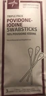 10 Pk /3 Each - Triple Pack Povidone Iodine Swabsticks New. Price: $5.99.