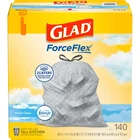 Glad Forceflex Tall Kitchen Trash Bags, 13 140 Count (pack Of 1), Gray New. Price: $31.19.