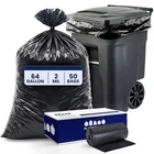 Plasticplace W65LDBTL2RL 64-65 Gallon Trash Can Liners For Toter 2.0 Mil New. Price: $87.99.