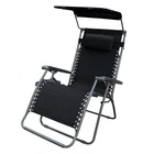 Jeco Oversized Zero Gravity Chair With Sunshade In Black New. Price: $147.06.