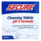 Secure Cleansing Tablets 32 Tabs New. Price: $7.47.