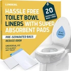 Lunderg Toilet Liners With Lemon Scented Super Absorbent 20 Count (pack Of 1) New. Price: $32.44.