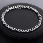 5MM 10" Curb Cuban Link Anklet Bracelet Silver Stainless Steel Chain For Women New. Price: $8.54.