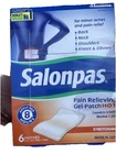 Salonpas Minor Ache Pain Relieving Gel Patch Hot 8HR Stretchable Menthol 6 Ct New. Price: $14.25.